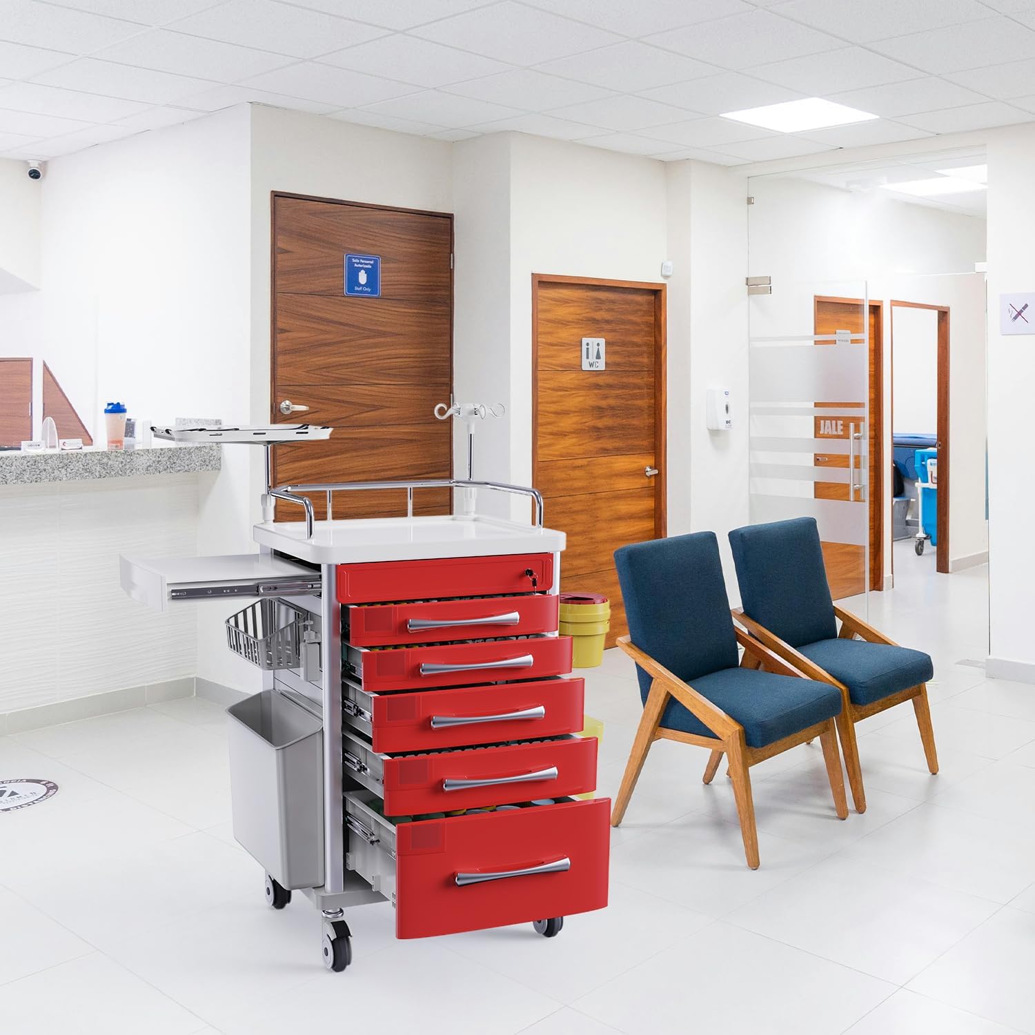 Medical Trolley with Drawers Model: LV-702x 500X500